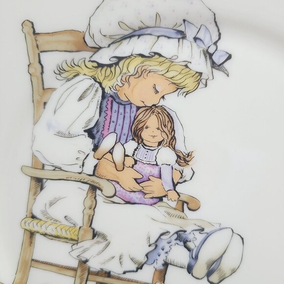 Lenox Special Children's Edition Rocking Chair Girl Plate Blue Rimmed - Picture 6 of 6